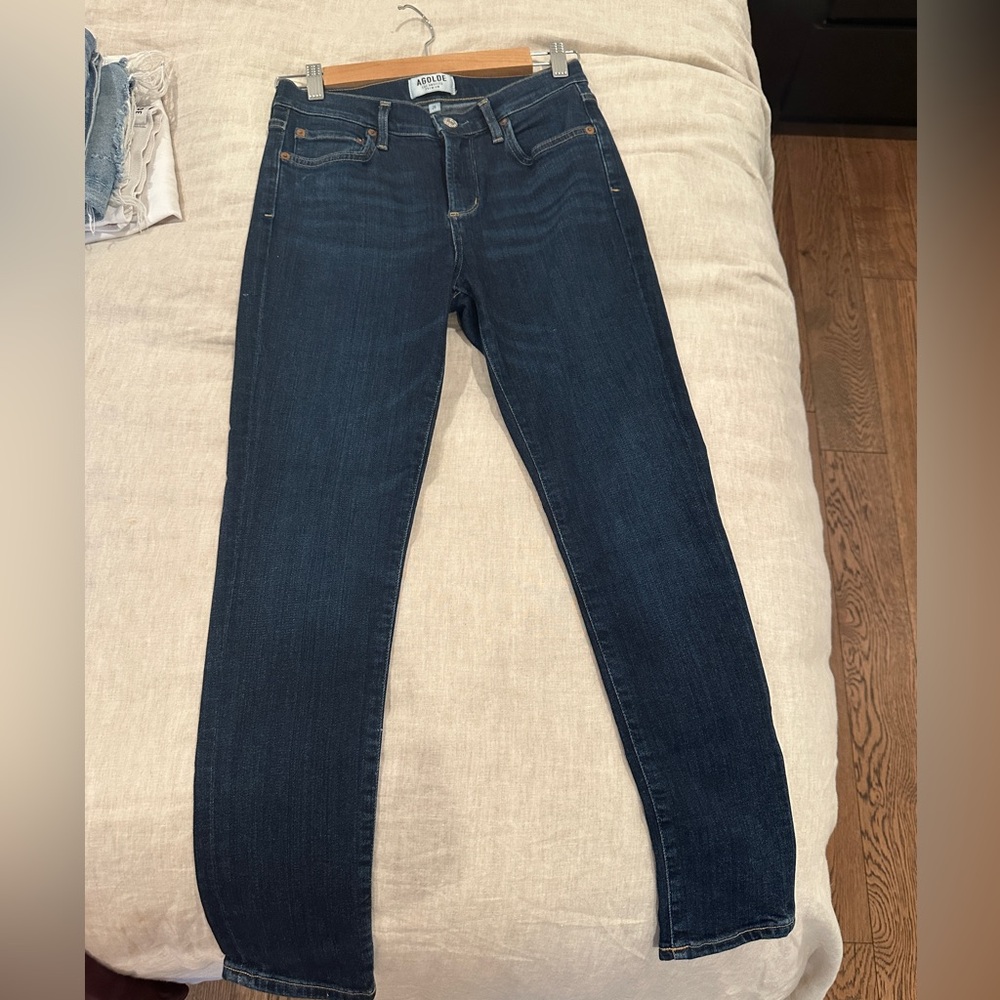 Agolde Midnight Blue Skinny Jeans